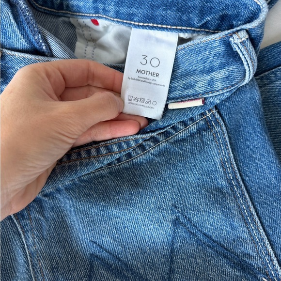 Mother NWT 30 The Lemon Twist Sneak Jeans in Rolling in the Dough - Picture 8 of 12